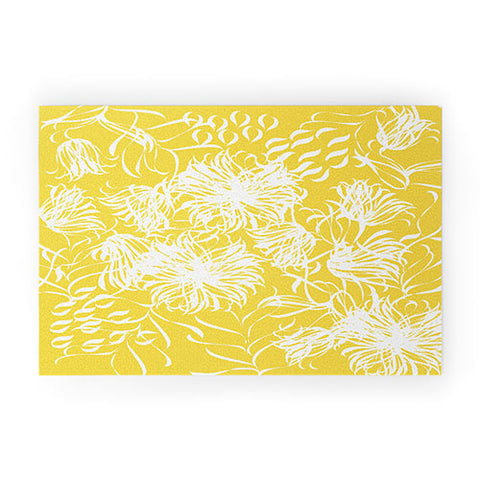 Vy La Bright Breezy Yellow Welcome Mat