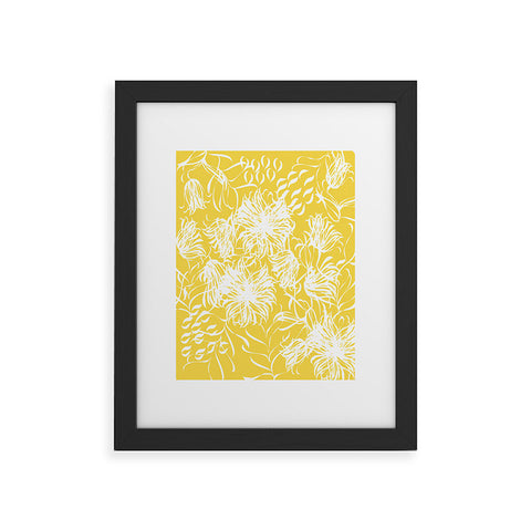 Vy La Bright Breezy Yellow Framed Art Print