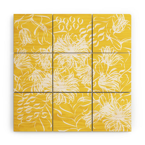 Vy La Bright Breezy Yellow Wood Wall Mural
