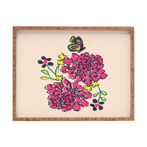 Vy La Budding Love Rectangular Tray