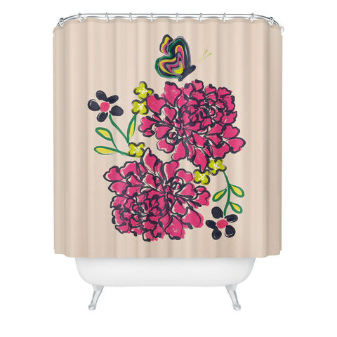 Vy La Budding Love Shower Curtain