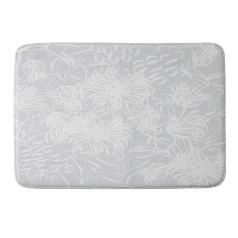 Vy La Calm Breezy Grey Memory Foam Bath Mat
