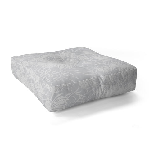 Vy La Calm Breezy Grey Floor Pillow Square