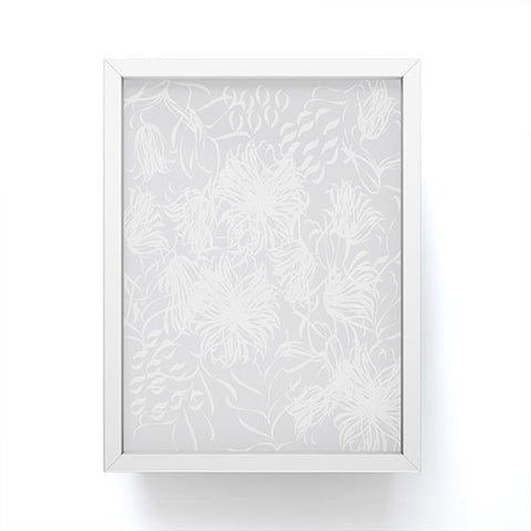 Vy La Calm Breezy Grey Framed Mini Art Print