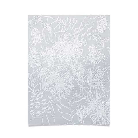 Vy La Calm Breezy Grey Poster