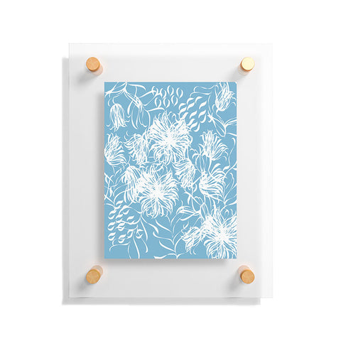 Vy La Cool Breezy Blue Floating Acrylic Print