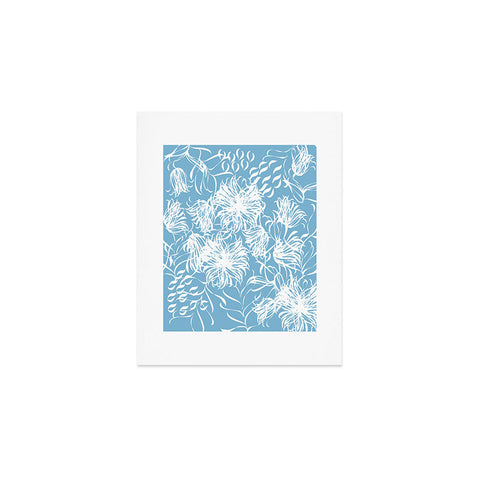 Vy La Cool Breezy Blue Art Print