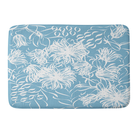 Vy La Cool Breezy Blue Memory Foam Bath Mat