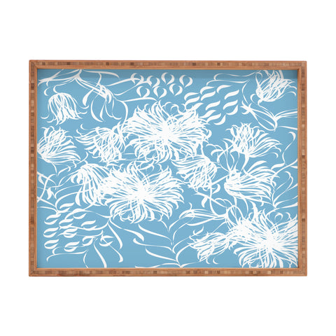 Vy La Cool Breezy Blue Rectangular Tray