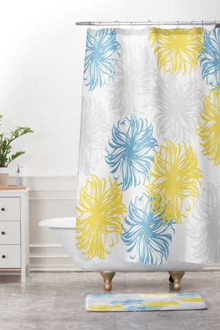 Vy La Cool Breezy Dandies Shower Curtain And Mat