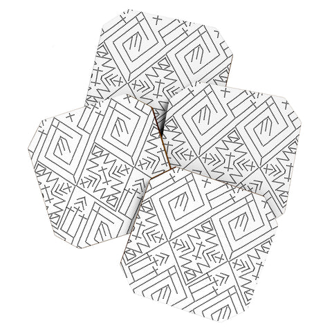 Vy La Cross Diamond Black Coaster Set