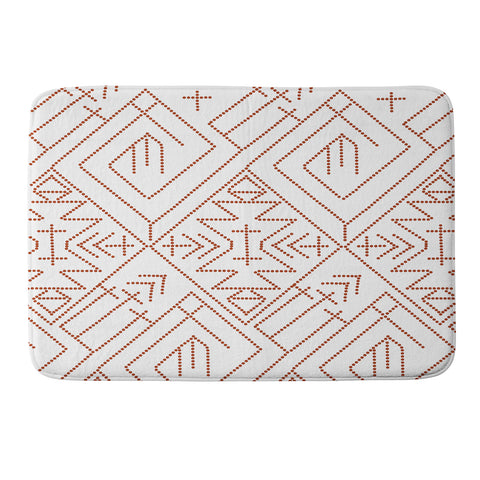 Vy La Cross Diamond Rust Memory Foam Bath Mat