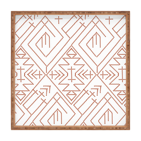 Vy La Cross Diamond Rust Square Tray