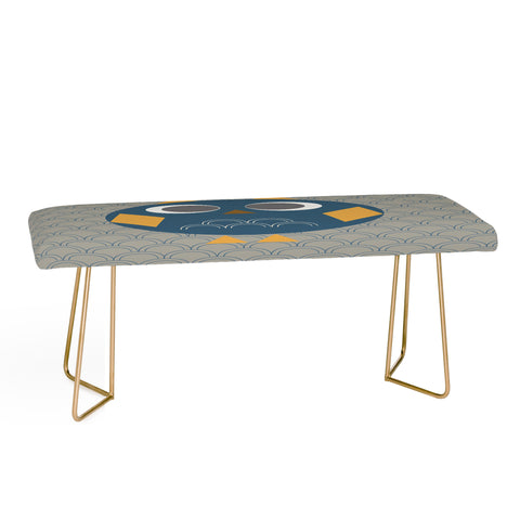 Vy La Geo Owl Solo Blue Bench