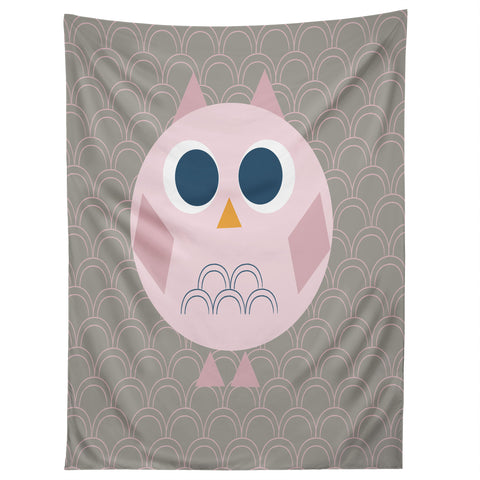 Vy La Geo Owl Solo Pink Tapestry