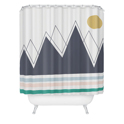 Vy La In The Mountains Shower Curtain