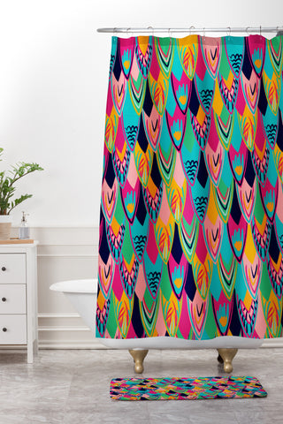 Vy La Love Birds 1 Shower Curtain And Mat