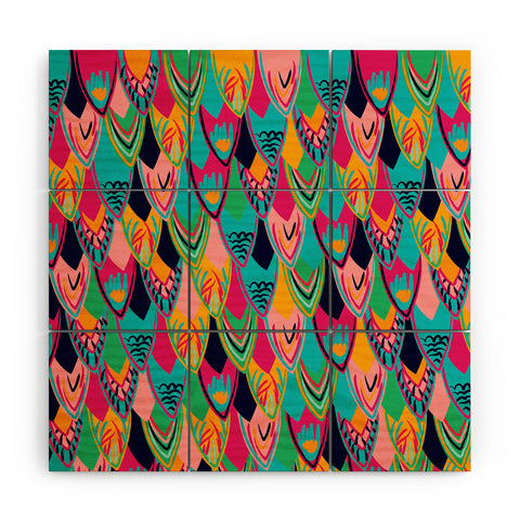 Vy La Love Birds 1 Wood Wall Mural