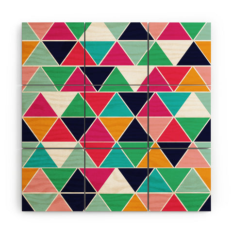 Vy La Love Triangle Wood Wall Mural