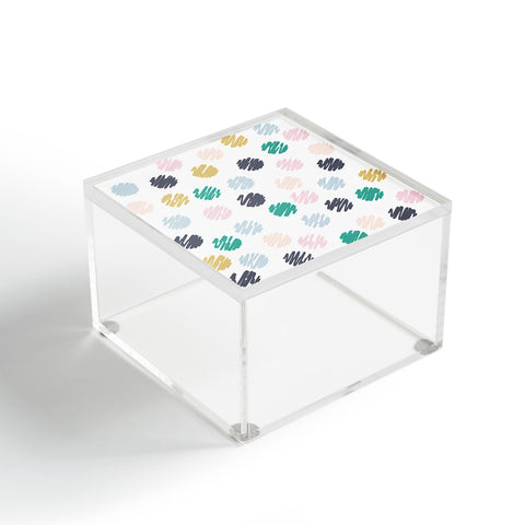 Vy La Polka Dot Scribbles Pastels Acrylic Box