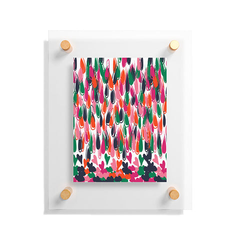 Vy La Raining Love Floating Acrylic Print