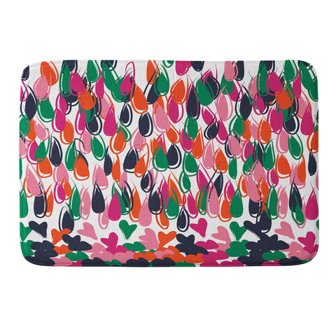 Vy La Raining Love Memory Foam Bath Mat
