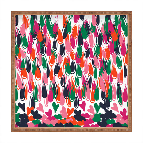 Vy La Raining Love Square Tray