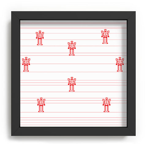 Vy La Robots And Stripes Recessed Framing Square