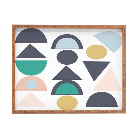 Vy La See The Shapes Pastels Rectangular Tray