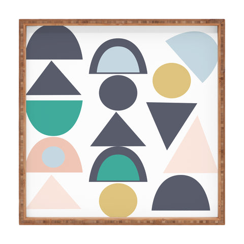 Vy La See The Shapes Pastels Square Tray