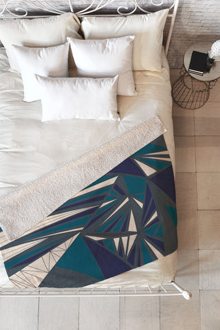 Vy La Tech It Out Midnight Fleece Throw Blanket