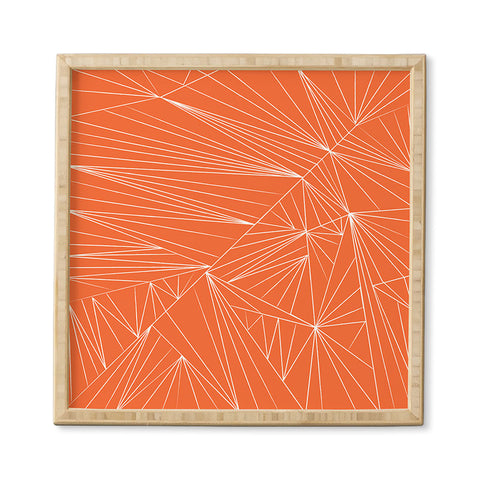 Vy La Tech It Out Orange Framed Wall Art