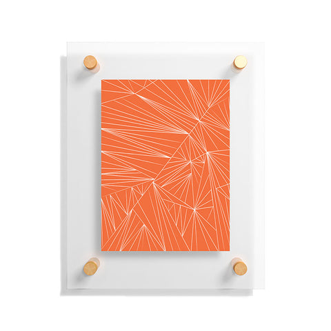 Vy La Tech It Out Orange Floating Acrylic Print