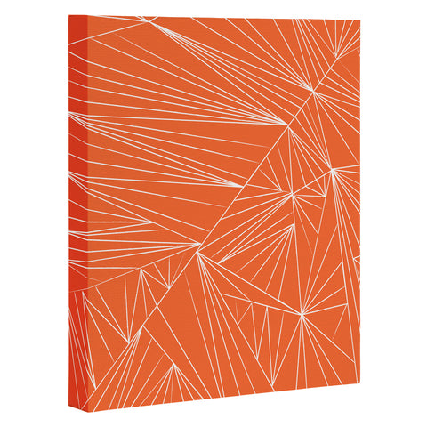 Vy La Tech It Out Orange Art Canvas