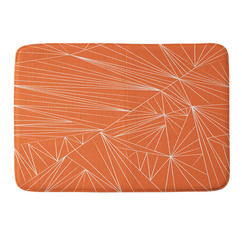 Vy La Tech It Out Orange Memory Foam Bath Mat