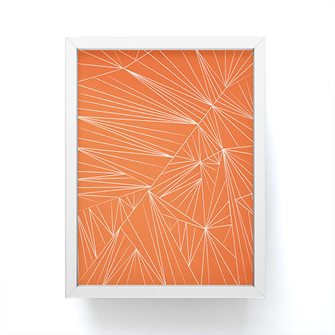 Vy La Tech It Out Orange Framed Mini Art Print