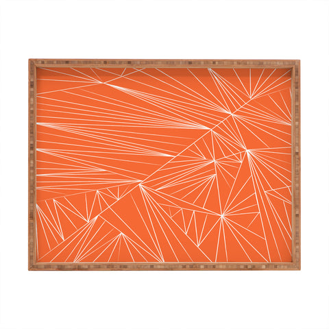 Vy La Tech It Out Orange Rectangular Tray