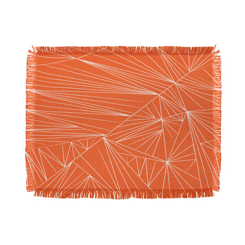Vy La Tech It Out Orange Throw Blanket