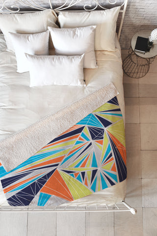 Vy La Tech It Out Retro Fleece Throw Blanket