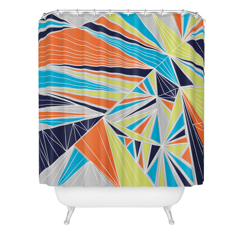 Vy La Tech It Out Retro Shower Curtain