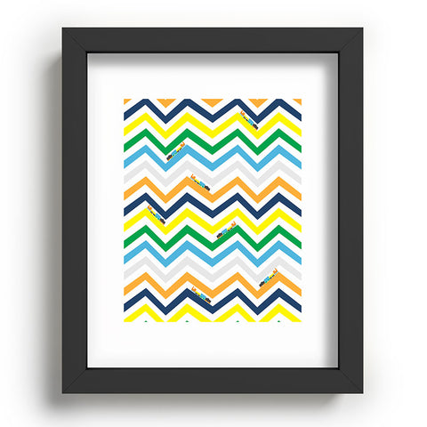 Vy La Train Chevron Recessed Framing Rectangle
