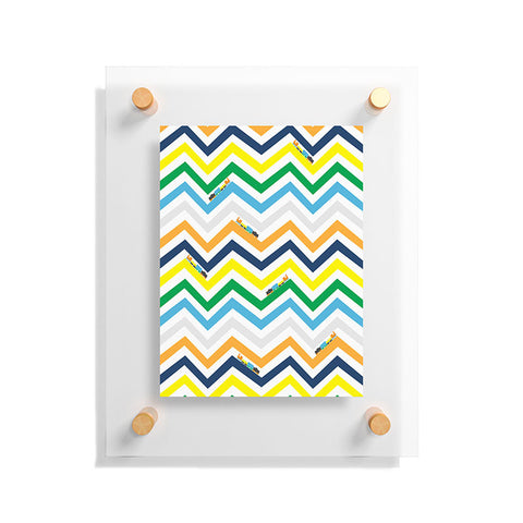 Vy La Train Chevron Floating Acrylic Print