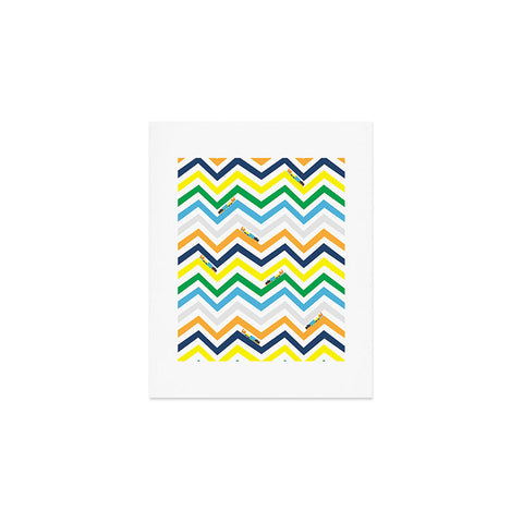 Vy La Train Chevron Art Print