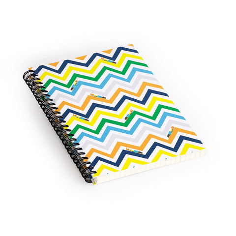 Vy La Train Chevron Spiral Notebook