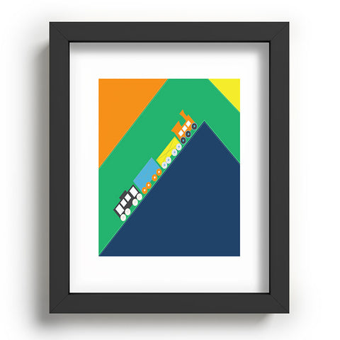 Vy La Train Orange Recessed Framing Rectangle