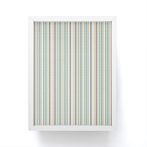 Vy La Triangle Stripe Framed Mini Art Print