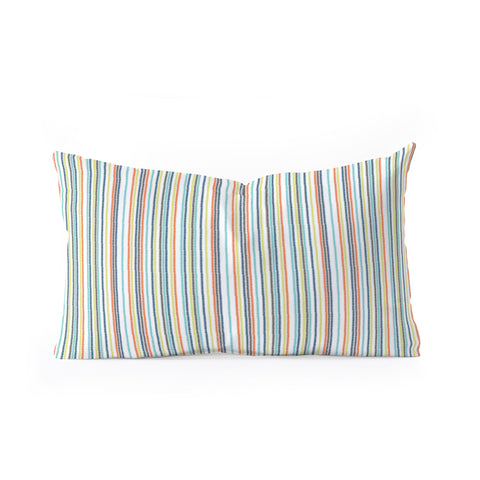 Vy La Triangle Stripe Oblong Throw Pillow