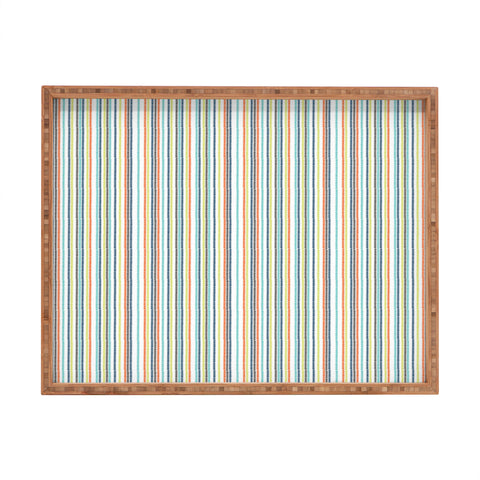 Vy La Triangle Stripe Rectangular Tray