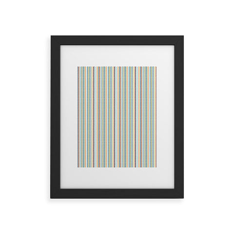 Vy La Triangle Stripe Framed Art Print