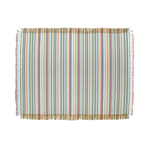 Vy La Triangle Stripe Throw Blanket